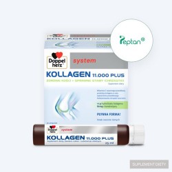 Zdjęcie produktu - #0 Zestaw Doppelherz System Kollagen 11.000 Plus, 60 ampułek po 25 ml