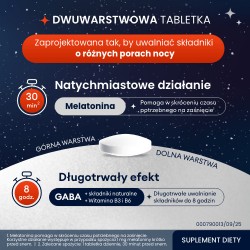 Zdjęcie produktu - #4 Persen Dobranoc melatonina, kwas GABA, kozłek lekarski,  20 tabl.