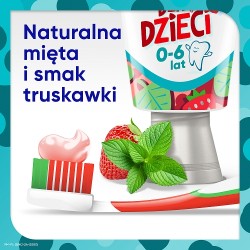 Zdjęcie produktu - #4 Sensodyne Proszkliwo Pasta do zęb&oacute;w z fluorem dla dzieci truskawkowa, 50 ml