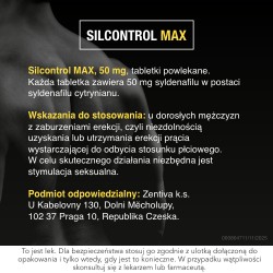 Zdjęcie produktu - #4 Silcontrol Max 50 mg, 4 tabletki powlekane