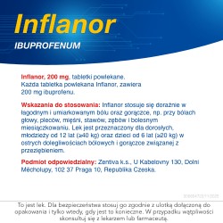Zdjęcie produktu - #7 Inflanor Max ibuprofen 400 mg, 50 tabletek