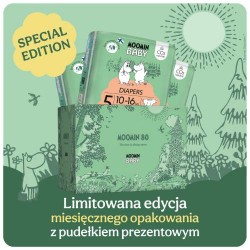 Zdjęcie produktu - #1 Moomin Baby Diapers Pieluszki ekologiczne 5 (10-16kg), 120 szt.