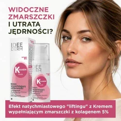 Miniaturka artykułu - #0 Idee Derm Kolagen Filler Krem wypełniający zmarszczki z kolagenem 5%, 50 ml