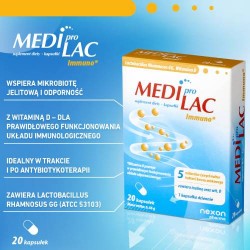Zdjęcie produktu - #0 Mediprolac Immuno Probiotyk, 20 kaps.