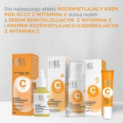 #3 – Idee Derm Rozświetlający krem pod oczy z witaminą C dla każdego typu cery, 15 ml