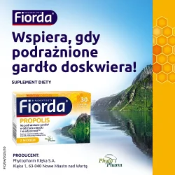 Miniaturka artykułu - #1 Fiorda Propolis pastylki do ssania z miodem, 30 szt.