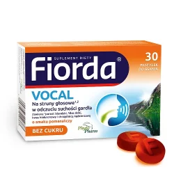 Miniaturka artykułu - #0 Fiorda Vocal pastylki do ssania o smaku pomarańczowym, 30 szt.