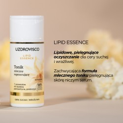 Zdjęcie produktu - #0 Uzdrovisco Lipid Essence Tonik mleczny regenerujący, 150 ml