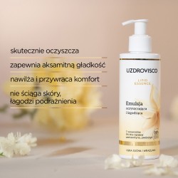 #1 – Uzdrovisco Lipid Essence Emulsja oczyszczająca i łagodzącą, 200 ml