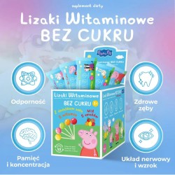 Zdjęcie produktu - #1 Domowa Apteczka Lizaki witaminowe bez cukru Peppa, 50 szt.
