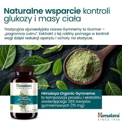 Miniaturka artykułu - #0 Himalaya Organic Gymnema, 60 tabl.