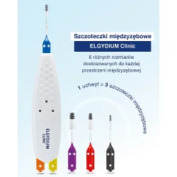 #5 – Elgydium Clinic Trio Compact Szczoteczka do przestrzeni międzyzębowych 0,6/0,8/1mm, 1 szt.