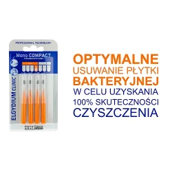 Miniaturka artykułu - #0 Elgydium Clinic Mono Compact Szczoteczka do przestrzeni międzyzębowych 1,2 mm, 4 szt.