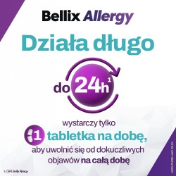 #4 – Bellix Allergy Bilastyna 20 mg, Lek na alergię 10 tabletek