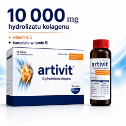 Miniaturka artykułu - #0 Artivit Kolagen 10000 mg z witaminą C, 15 fiolek x 25 ml