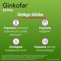 Zdjęcie produktu - #4 Ginkofar Extra 240 mg, 30 tabletek powlekanych