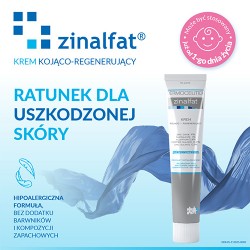 Zdjęcie produktu - #0 ZINALFAT Krem kojąco-regenerujący z tlenkiem cynku, 50 ml