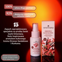 Zdjęcie produktu - #1 Orientana Perfumowana mgiełka nawilżająca do ciała i włos&oacute;w Drzewo Sandałowe, 50 ml