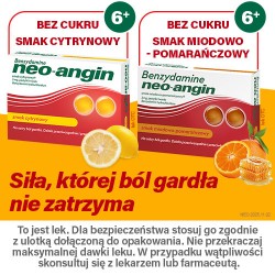 Zdjęcie produktu - #4 Benzydamine Neo-Angin smak miodowo-pomarańczowy, 20 pastylek