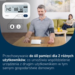 Zdjęcie produktu - #1 Omron M3 Comfort AFib Ciśnieniomierz naramienny z zasilaczem HEM-7196-FLE 