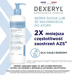 Miniaturka artykułu - #1 Zestaw DEXERYL Emolient Krem do sk&oacute;ry suchej i atopowej, 2 x 500 g