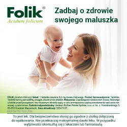 #2 – FOLIK 0,4 mg - 90 tabletek Lek z kwasem foliowym