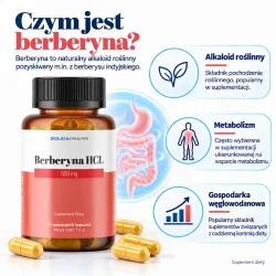 Miniaturka artykułu - #1 Solida Pharm Berberyna HCI 500 mg, 60 kaps.