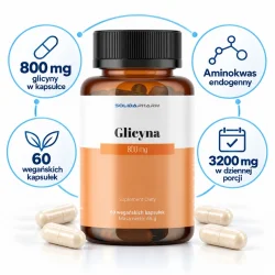 Miniaturka artykułu - #0 Solida Pharm Glicyna 800 mg, 60 kaps.