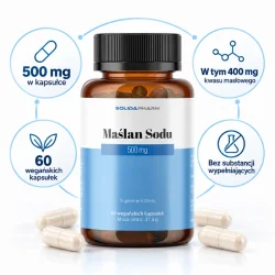 Miniaturka artykułu - #0 Solida Pharm Maślan sodu 500 mg, 60 kaps.