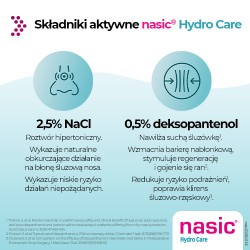Zdjęcie produktu - #2 Nasic Hydro Care aerozol do nosa, 15 ml