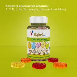 Miniaturka artykułu - #0 Bąbel Vita Żelki z witaminami dla dzieci powyżej 4 roku życia, 60 żelk&oacute;w