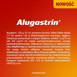 Zdjęcie produktu - #6 Alugastrin Zawiesina doustna, 375 ml - lek na zgagę