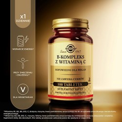 #3 – Solgar B-Kompleks z witaminą C, 100 tabl.