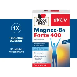 Miniaturka artykułu - #1 Doppelherz aktiv Magnez - B6 Forte - 30 tabletek