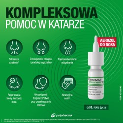 Zdjęcie produktu - #1 Xylometazolin + Dexpanthenol WZF Spray do nosa, 10 ml - lek udrożnia nos i wspomaga regenerację błony śluzowej