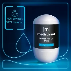 Miniaturka artykułu - #0 MEDISPIRANT Men Bloker roll-on Antyperspirant dla mężczyzn, 40 ml