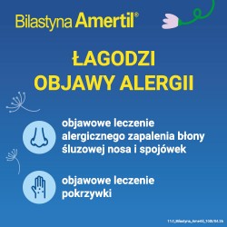 Zdjęcie produktu - #2 Bilastyna Amertil 20 mg, 20 tabletek - lek przeciwalergiczny