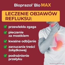 Zdjęcie produktu - #2 Bioprazol Bio Max 20 mg, 14 kapsułek twardych - leczenie zgagi i zarzucania treści żołądkowej