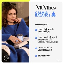 Zdjęcie produktu - #6 Vit Vibes Calm & Balance żelki smak malinowy, 60 szt.