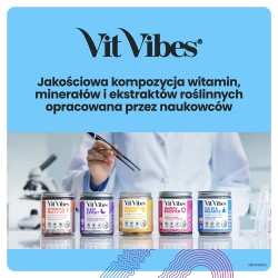 Zdjęcie produktu - #8 Vit Vibes Calm & Balance żelki smak malinowy, 60 szt.