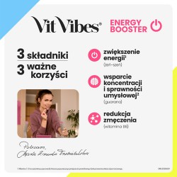 Zdjęcie produktu - #1 Vit Vibes Energy Booster żelki smak truskawkowy, 60 szt.