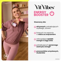 Zdjęcie produktu - #6 Vit Vibes Energy Booster żelki smak truskawkowy, 60 szt.