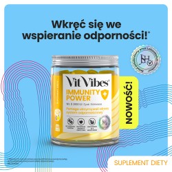 Zdjęcie produktu - #0 Vit Vibes Immunity Power żelki smak marakuja cytryna, 60 szt.