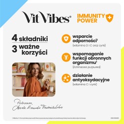 Zdjęcie produktu - #1 Vit Vibes Immunity Power żelki smak marakuja cytryna, 60 szt.