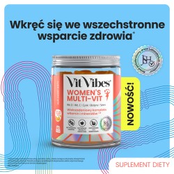 Zdjęcie produktu - #0 Vit Vibes Women's Multi-Vit żelki smak pomarańcza i mango, 60 szt.
