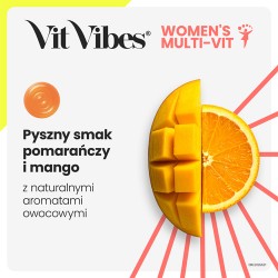 Zdjęcie produktu - #3 Vit Vibes Women's Multi-Vit żelki smak pomarańcza i mango, 60 szt.