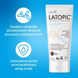 Miniaturka artykułu - #0 Latopic Probiotic Emollient Aktywny krem do twarzy i ciała, 75 ml