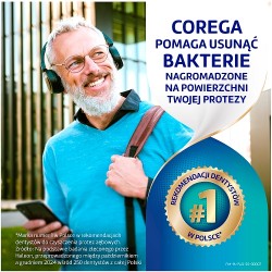Zdjęcie produktu - #1 Corega Bio Formuła Tabletki do codziennego czyszczenia protez zębowych, 120 szt.