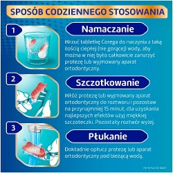 Zdjęcie produktu - #5 Corega Bio Formuła Tabletki do codziennego czyszczenia protez zębowych, 120 szt.