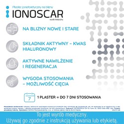 Zdjęcie produktu - #2 Ionoscar plaster jonoforetyczny na blizny 10 x 20 cm, 2 szt.